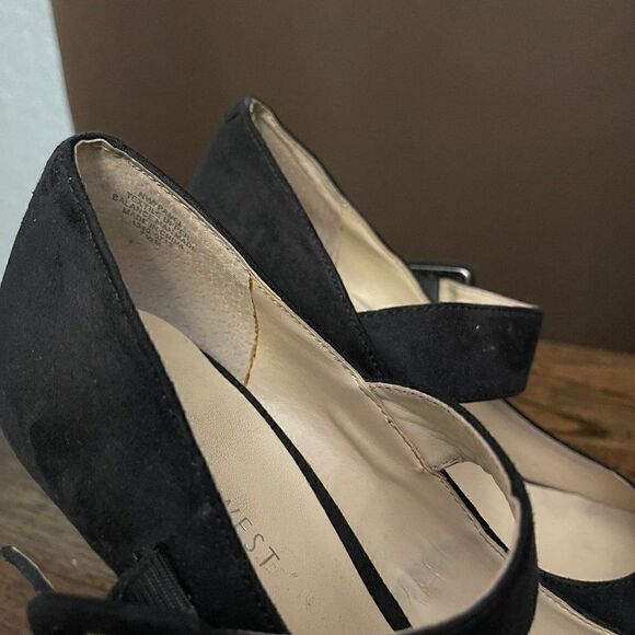 Nine West Black Heels 7.5 - Picture 7 of 8